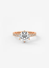 round six prong solitaire classic frank darling engagement ring solitaire pave rose gold