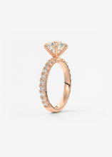 round six prong solitaire classic frank darling engagement ring solitaire pave rose gold