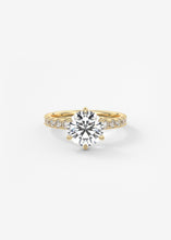 round six prong solitaire classic frank darling engagement ring solitaire pave yellow gold
