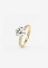 round six prong solitaire classic frank darling engagement ring solitaire pave yellow gold