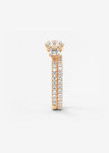 Royale Three Stone Pavé | Round