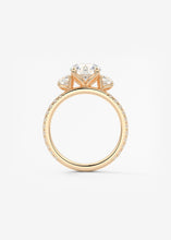Royale Three Stone Pavé | Round