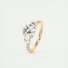 Royale Three Stone Pavé | Round