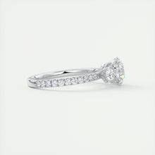 Royale Three Stone Pavé | Round