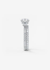 Royale Three Stone Pavé | Round
