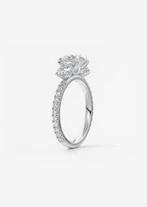Royale Three Stone Pavé | Round