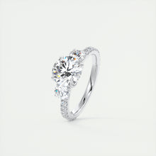 Royale Three Stone Pavé | Round