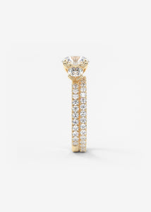 Royale Three Stone Pavé | Round