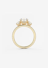Royale Three Stone Pavé | Round