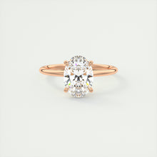 oval 4 claw prong solitaire classic frank darling engagement ring solitaire rose gold