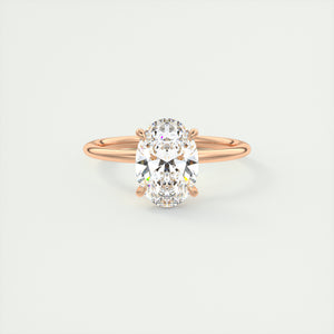 oval 4 claw prong solitaire classic frank darling engagement ring solitaire rose gold