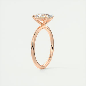 oval 4 claw prong solitaire classic frank darling engagement ring solitaire rose gold