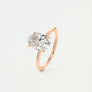 oval 4 claw prong solitaire classic frank darling engagement ring solitaire rose gold