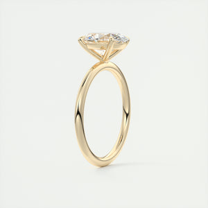 oval 4 claw prong solitaire classic frank darling engagement ring solitaire yellow gold