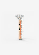 oval 4 claw prong solitaire classic frank darling engagement ring two tone rose gold platinum