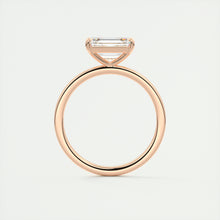 east west emerald classic modern solitaire frank darling engagement ring rose gold