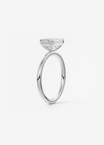 east west emerald classic modern solitaire frank darling engagement ring platinum