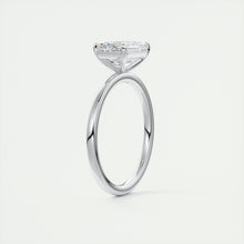 east west emerald classic modern solitaire frank darling engagement ring platinum
