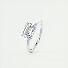 east west emerald classic modern solitaire frank darling engagement ring platinum