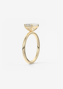 east west emerald classic modern solitaire frank darling engagement ring yellow gold