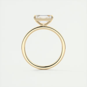 east west emerald classic modern solitaire frank darling engagement ring yellow gold