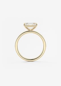 east west emerald classic modern solitaire frank darling engagement ring yellow gold