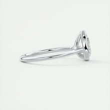 Vintage inspired pear bezel set Frank Darling diamond engagement ring with millgrain detailing and a low profile trellis basket in platinum