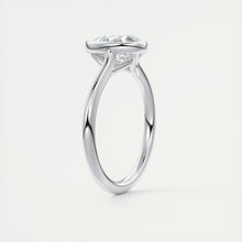 Vintage inspired pear bezel set Frank Darling diamond engagement ring with millgrain detailing and a low profile trellis basket in platinum