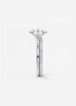 round half bezel engagement ring