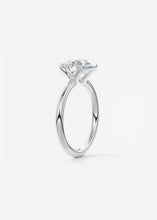 round half bezel engagement ring