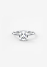 cushion claw prong low profile plunge modern frank darling engagement ring solitaire platinum