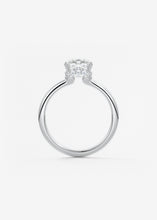cushion claw prong low profile plunge modern frank darling engagement ring solitaire platinum