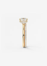 cushion claw prong low profile plunge modern frank darling engagement ring solitaire yellow gold