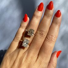 cushion 4 claw prong solitaire classic frank darling engagement ring two tone rose gold platinum