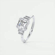 The Deco Five Stone | Asscher