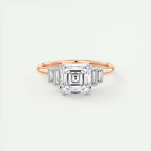 The Deco Five Stone | Asscher