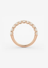 The Round Scallop Half Eternity