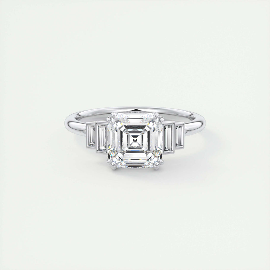 The Deco Five Stone | Asscher