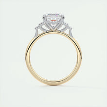 The Deco Five Stone | Asscher