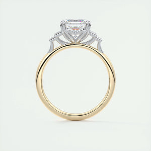 The Deco Five Stone | Asscher