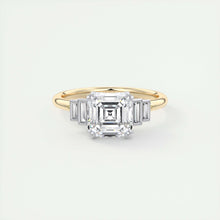 The Deco Five Stone | Asscher